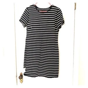 Striped cotton T-shirt dress